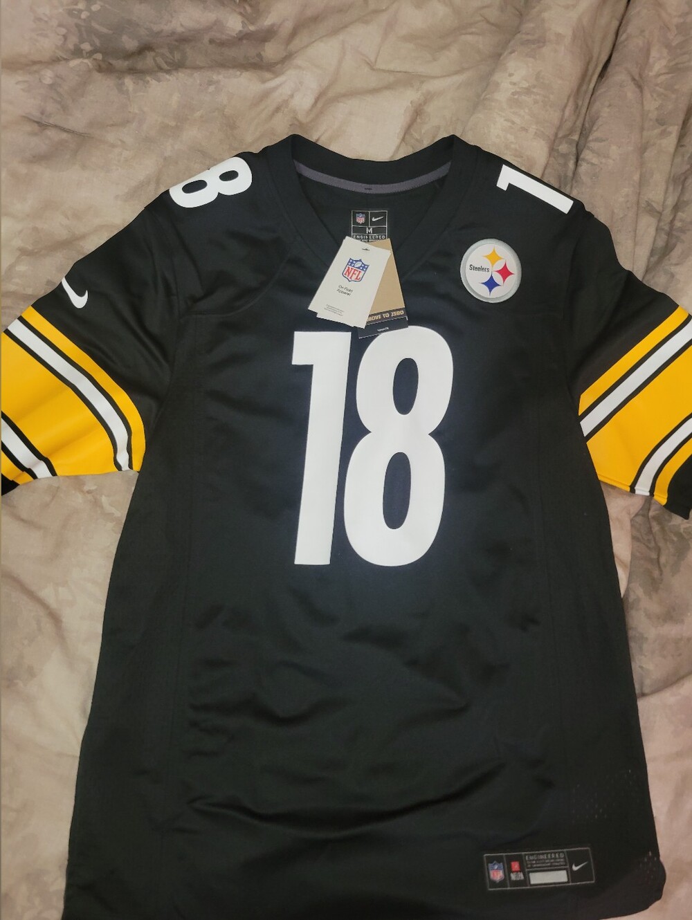 Mens NIKE Apparel Official Steelers Jersey HOWARD #18 SZ MEDIUM